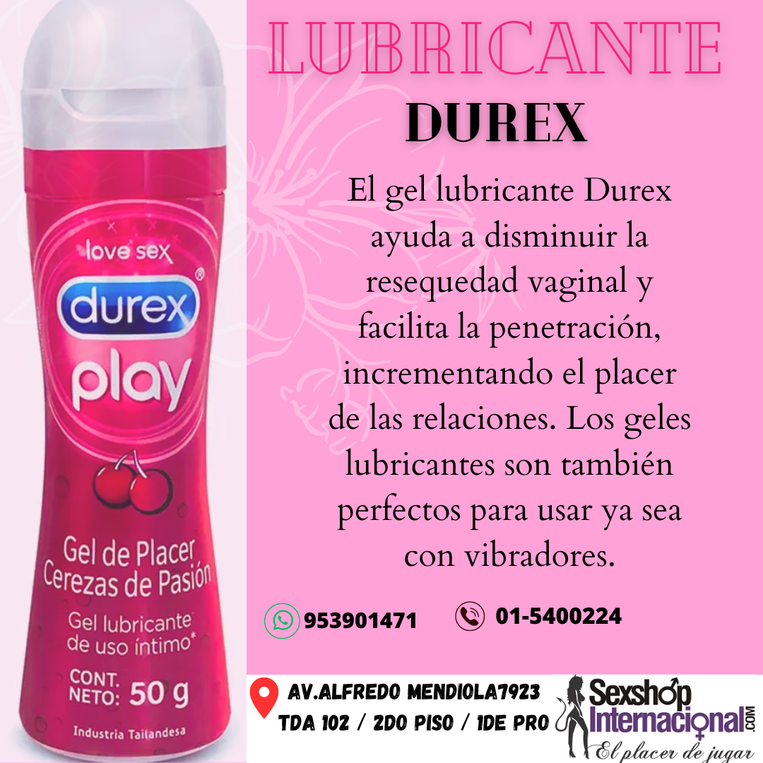 durex lubricante sabor cereza